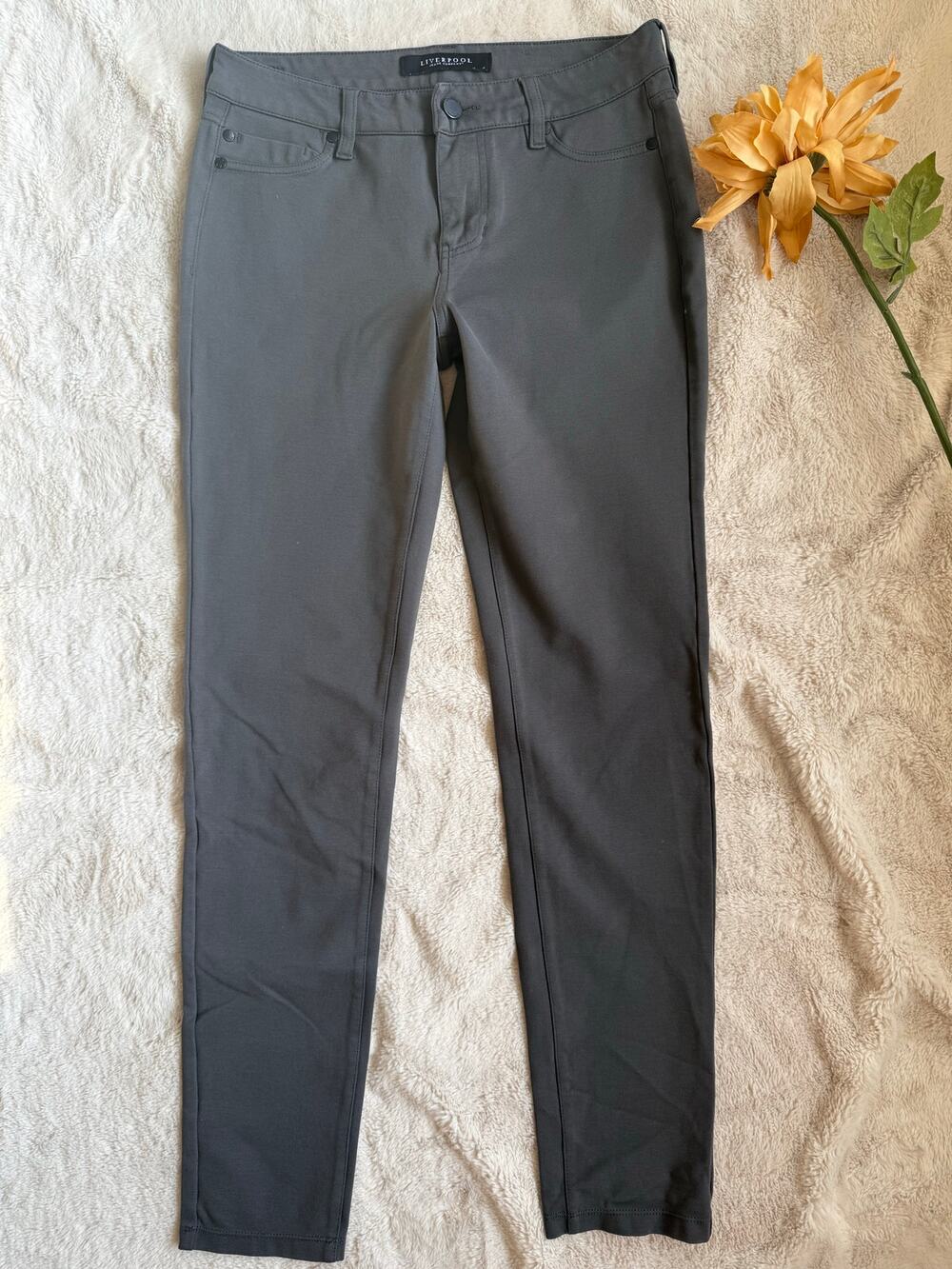 Liverpool Jeans Co Gray Pants Size 4